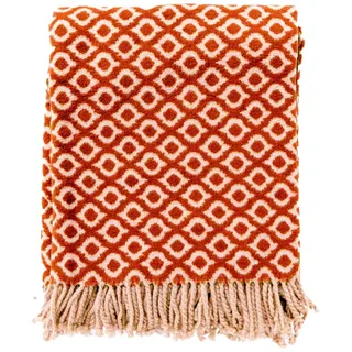 Hoii Plaid 'Isabella' 150 x 200 cm Potters Clay - Orange