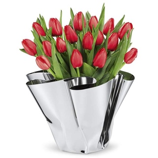 PHILIPPI - Margeaux Vase - Edelstahlvase von Hand gefaltet - ideal für Tulpen, Rosen, Dekoobjekt