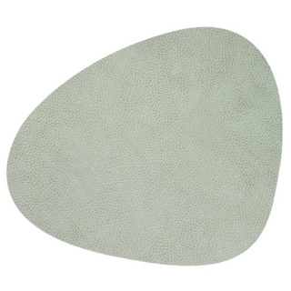 LINDDNA Tischset Hippo L Curve Leder Grün Olive (Large)
