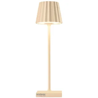 SOMPEX Akku-Tischleuchte Aluminium 21,0 cm inkl. dimmbarer Funktion beige