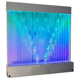 Xlmoebel Zimmerbrunnen Beleuchtete Trennwand mit Wasserwand-Effekt und LED-Beleuchtung, (Water Wall), Hergestellt in Europa weiß