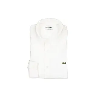 LACOSTE Herren Hemd weiß Kent Slim Fit, weiß, Frühjahr/Sommer 2026