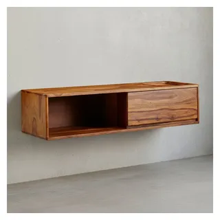 KADIMA DESIGN Lowboard 108x25x34 cm Braun MDF/Massivholz