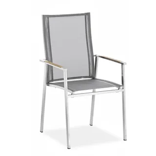 Niehoff Scalea Stapelstuhl 57 x 64 x 100 cm silbergrau