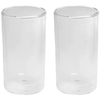 De'Longhi Gläser-Set Delonghi AS00004179, DLSC325 2er-Set Cold Brew Gläser, doppelwandig