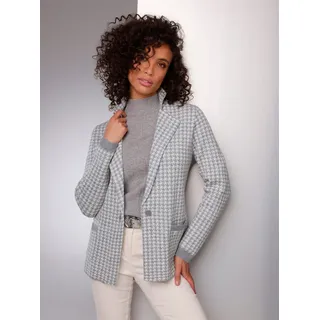 Creation L Premium Jacquardstrickjacke Grau 50