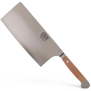 GÜDE Solingen - China Kochmesser geschmiedet, 18 cm, Birnenholz, ALPHA BIRNE, Doppelkropf, Handmade Germany