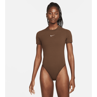 Nike Sportswear Kurzarm-Bodysuit für Damen - Braun, XS (EU 32-34)