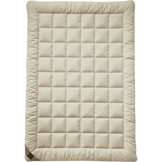 billerbeck Faserbettdecke Concerto 200 x cm Baumwolle Beige Champagner