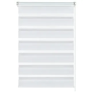 GARDINIA Doppelrollo Easyfix 60 x 150 cm weiß