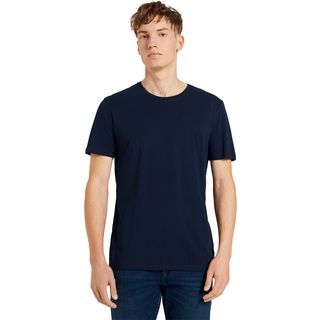 Tom Tailor Denim Herren T-Shirt Basic Crew Blau S