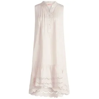 Cartoon Druckkleid Kleid mit Stickerei Beige 40