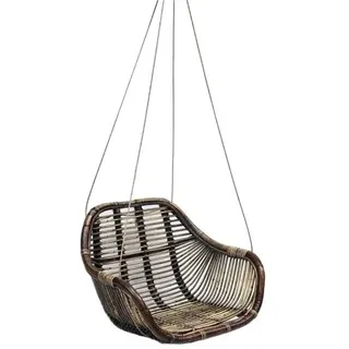 Van der Leeden Hängesessel Rattan Braun
