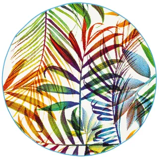 Pergamon Faro Tropical Designer-Teppich 120 x 120 cm Mehrfarbig