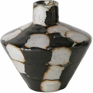 Boltze Vase Medo - schwarz|weiß
