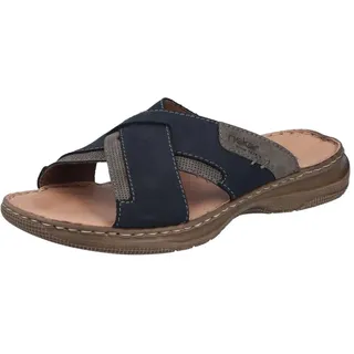 Rieker Pantoletten Blau/Beige 46