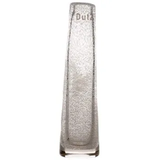 Dutz Vase Clear Bubble transparent mit Luftblasen 21 cm Glasvase Solifleur