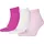 Socken Quarter Plain 3P 3 Paar Rosa 39-42