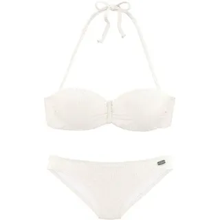 Buffalo Bügel-Bandeau-Bikini Damen Beige 40 Cup B
