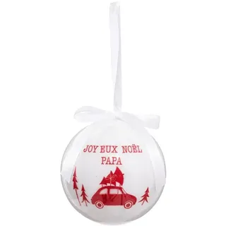Weihnachtskugel Papier Druck 75 Mm Papa Mama -