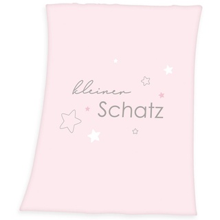 Baby Best Kuscheldecke 75 x 100 cm - Kleiner Schatz - Rosa