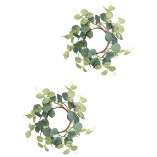 YARNOW 2stücke Dekorativer Kerzenring Stilvolles Design Für Verschiedene Anlässe Wie Ostern Hochzeiten Und Saisonale Feiern Aus Lebensmittelechtem Gefertigt Sorgt Dieser Kerzenkranz