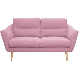 Livetastic 2-Sitzer-Sofa Tromso, Rosa, Holz, Buche, 158x87x88 cm, Made in EU, Wohnzimmer, Sofas & Couches, Sofas, 2-Sitzer Sofas