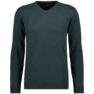 V-Ausschnitt-Pullover RAGMAN, Herren, Gr. 58, grün (dunkelgrün, 357), Strick, 95% Baumwolle, 5% Kaschmir, V-Ausschnitt, Pullover