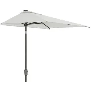 Dehner Balkonschirm Chios, rechteckig, ca. B210/T130 cm, Hellgrau