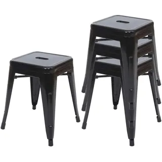 Mendler Hocker HWC-A73 Metall 0 x 0 x 0 cm Schwarz