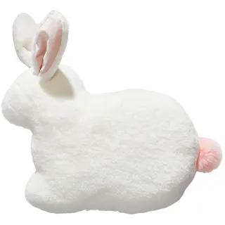 Esposa Zierkissen, Weiß, Textil, Hase, Füllung: Polyester, 28x40 cm, Wohntextilien, Kissen, Dekokissen