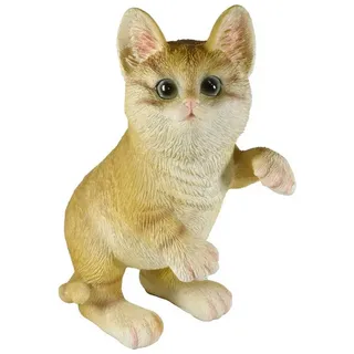 Kaufhaus le petit Tierfigur Katze Deko Garten Tier Katzen Figur Skulptur Paar Kind Baby Statue, Dekofigur Dekoskulptur Dekoobjekt aus Polyresin (Kunststein)