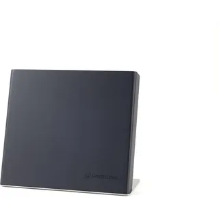 Hanseküche Messerhalter magnetisch – Magnetischer Messerblock aus Kautschukholz, hochwertiges Messerbrett mit Magnet, Magnet-Messerhalter ohne Messer (Schwarz)