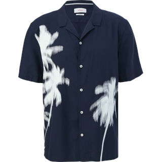 s.Oliver - Relaxed: Hemd aus Viskose, Herren, blau, XL