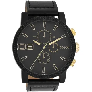 Quarzuhr OOZOO "C11212" Armbanduhren schwarz Herren Quarzuhren Armbanduhr, Herrenuhr
