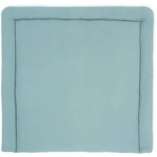 KraftKids MUE112-78 Wickelauflage in Musselin mint, Wickelunterlage, Wickelkissen, Mehrfarbig, 840 g, 78x78 cm (BxT)