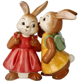 GOEBEL Hasenfigur Hasenmädchen das Geheimnis Bunt Steingut 5,5 cm