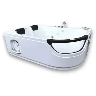 WHIRLPOOL BADEWANNE LUNA - 180x120 WHIRLPOOL RECHTECK 2 PERSONEN NEU SPA HOT TUB
