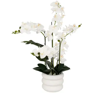 ATMOSPHERA CREATEUR D'INTERIEUR Atmosphera - Künstliche Orchidee im Topf Mick keramiktopf weiß h80cm