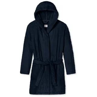 Schiesser Bademantel Teddy Fleece, 0 blau M (40/42)