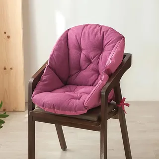 Auflage Stuhlauflage, Dicke Stuhlkissen mit Rückenteil, Baumwolle Leinen Niederlehner Sitzpolster Kissen, Warm Bürostuhl Sitzauflage Gartenstuhl Sitzkissen Sitz Rückenkissen für Sofa Sessel Rollstuhl