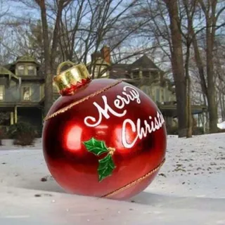 Riesige 60 Cm Große Weihnachtskugel, Aufblasbare Weihnachtskugel Für Draußen, Weihnachtsdekoration Für Zuhause, Verschiedene Farben