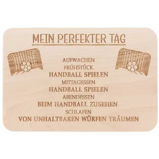 Spruchreif® Frühstücksbrett Holz-Frühstücksbrettchen · Brotzeitbrett mit Gravur · Geschenk Hobby