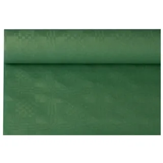 Papstar Papiertischtuch mit Damastprägung 8 m x 1,2 m dunkelgrün