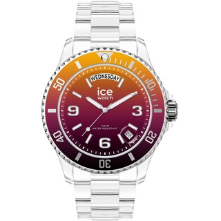 Ice-Watch - ICE clear sunset Fire - Mehrfarbige Herren/Unisexuhr mit Plastikarmband - 021437 (Medium)