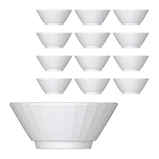 BAUSCHER Schalen EDGE weiß 0,37 l, 6 St.