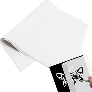 50 Blatt Weiß Pauspapier A4, 21×29.7Cm Transferpapier, Kohlepapier Zum Nachzeich