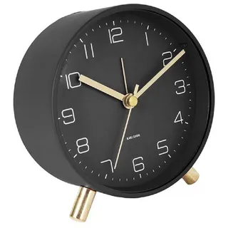 Karlsson Uhr Wecker Lofty Mattschwarz