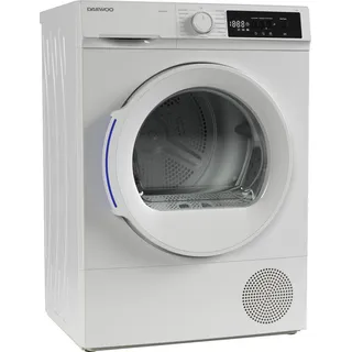 Daewoo TD-BR7GP0WE0-DE Wärmepumpentrockner 7 kg 15 Trockenprogramme inkl. 20-Minuten-Schnelltrockenprogramm, Weiß