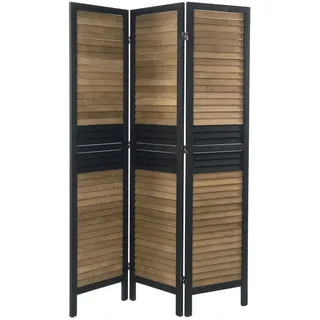 DESIGN DELIGHTS Raumteiler, Braun, Holz, 120x170x3 cm, Wohnzimmer, Raumteiler & Paravents, Paravents